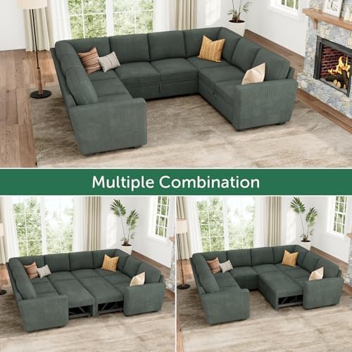 HONBAY 111'' Modular Sectional Sleeper Sofa - Image 4