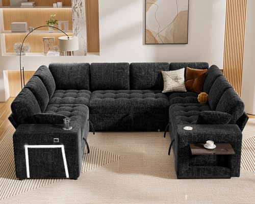 Vipbear 111" Modular Sectional Sleeper Sofa - Image 2