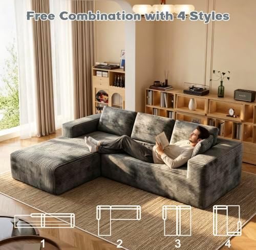 106" L-Shaped Modular Sectional Sofa - Image 3