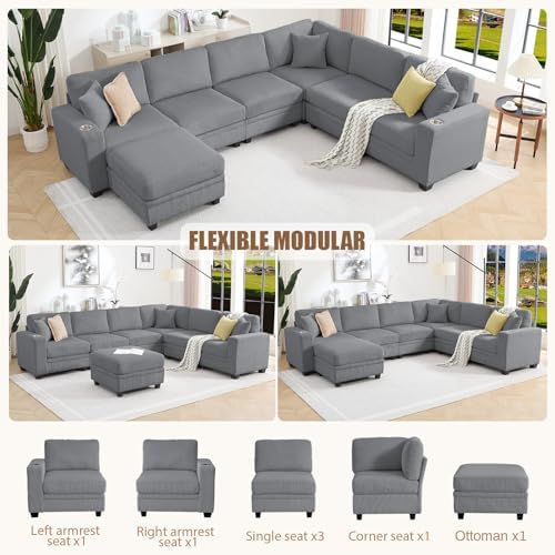 127" Modular Sectional Couch - Image 3