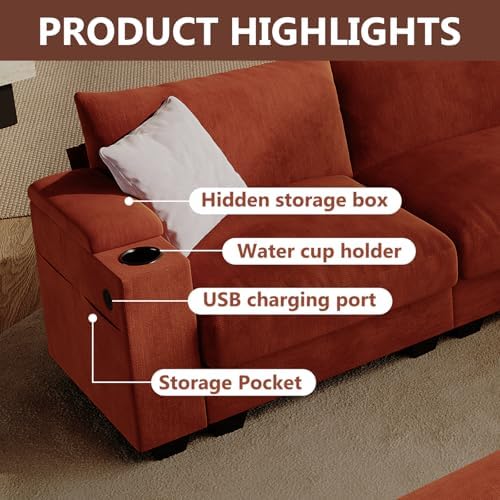 107" L Shaped Sectional Couches - Image 4
