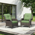 Patio Chairs Set of 2, Outdoor Wicker Patio Furniture Set by Gardenbee