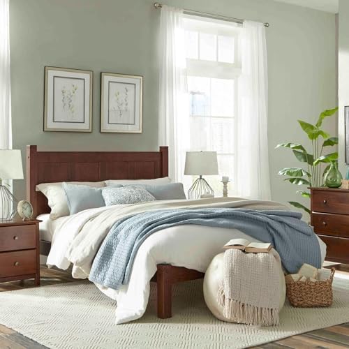 Grain Wood Furniture Shaker Solid Wood Panel Platform Bed, Full Size by GrainWoodFurniture
