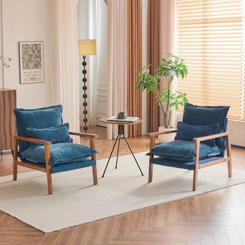 VINGLI Mid-Century Modern Cloud Accent Armchairs Set of 2 by VINGLI