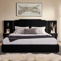 King Size Velvet Platform Bed by SkipitySigmo