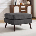 Large Ottoman, 29.5" Corduroy Ottoman by YUUIJOAA