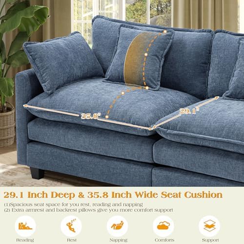 Hanherry Modular Sectional Sofa, Cloud Couch - Image 4