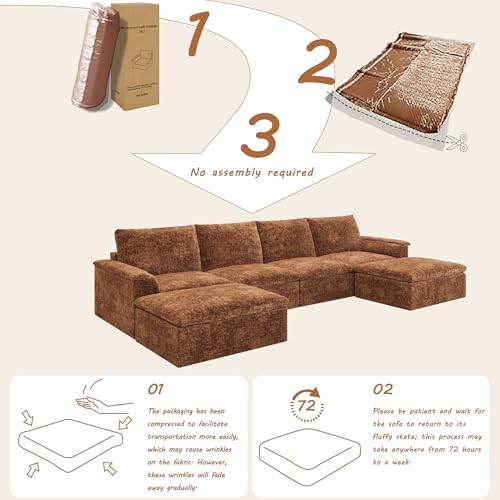 EASE MOOSE Boneless Couches for Living Room - Image 3