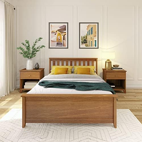 Plank+Beam Solid Wood Full Bed Frame, Platform Bed - Image 3