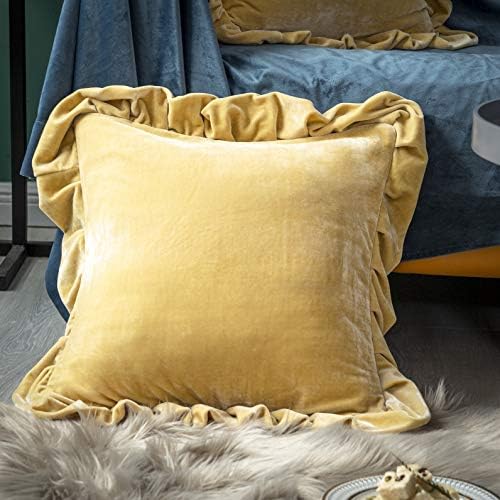 GLORY SEASON Velvet Throw Pillow Cover Soft Decorative Luxurious Solid Square - Image 2