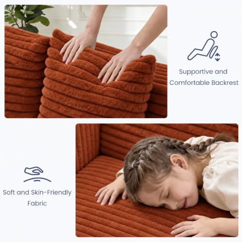 3-in-1 Convertible Sofa Bed: Boneless Loveseat Sleeper & Folding Couch Bed - Image 5