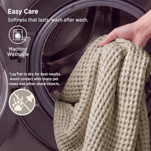 Bedsure Cooling Waffle Blanket for Hot Sleepers - Image 6