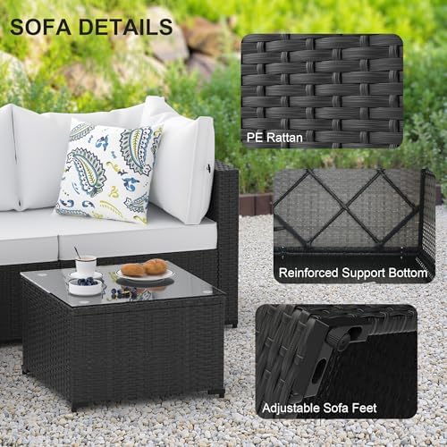 Patio Furniture Set w/ Fire Pit Table - Image 3