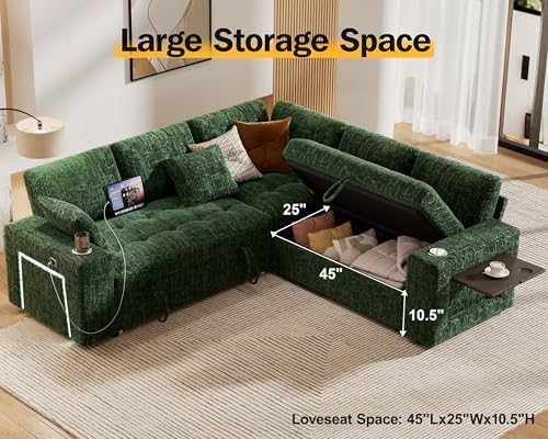 Vipbear 86" Modular Sectional Sleeper Sofa - Image 6