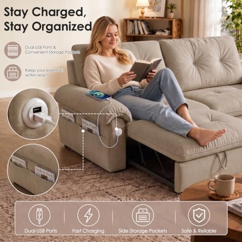 Queen Sleeper Sofa Bed - Image 4