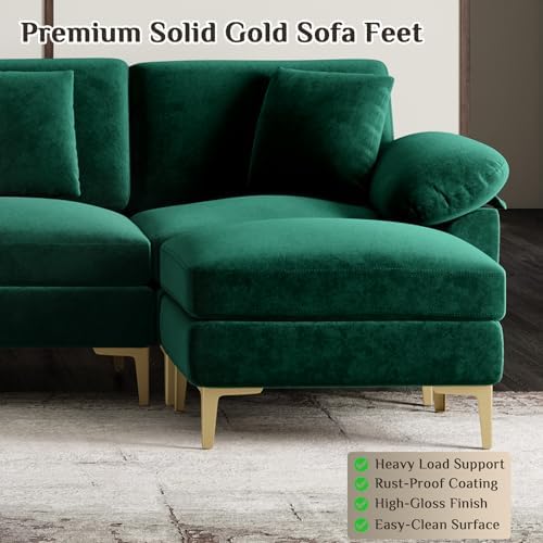 OUYESSIR 128" U-Shaped Sectional Couch - Image 5
