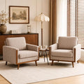 VINGLI Mid-Century Modern Oversized Accent Chairs Set of 2 by VINGLI