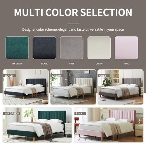 YUHUASHI Queen Bed Frame，Platform Bed - Image 7