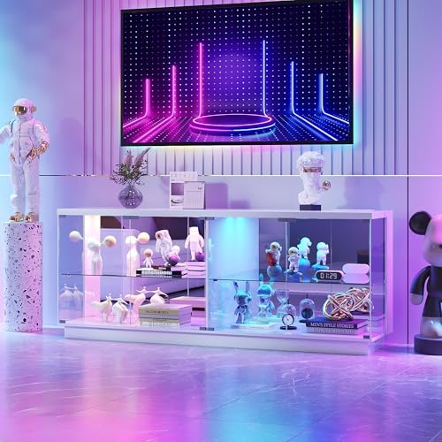 HNEBC 59" Glass Display TV Cabinet by HNEBC