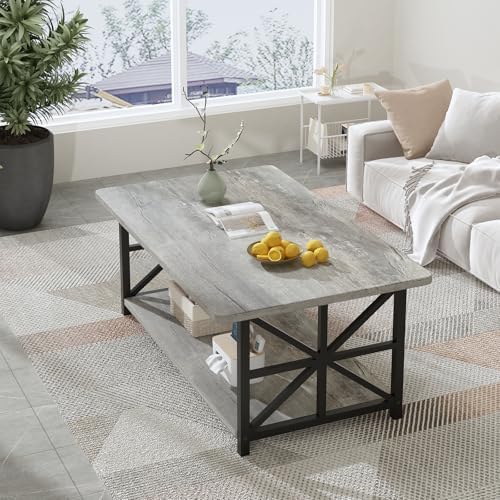 AWQM Gray Coffee Table for Living Room - Image 4