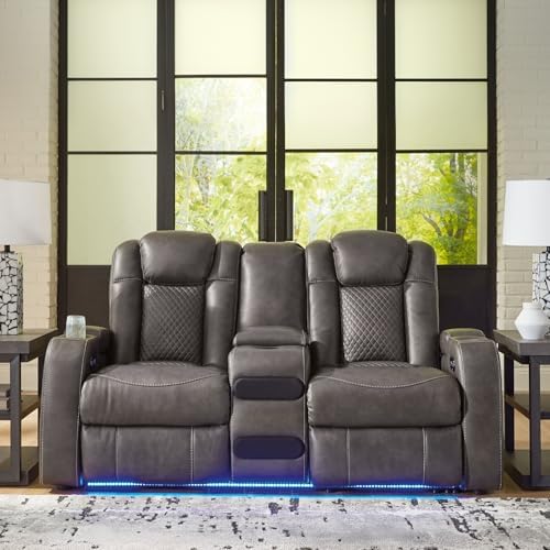 Signature Design by Ashley Power Reclining Loveseat - Image 2