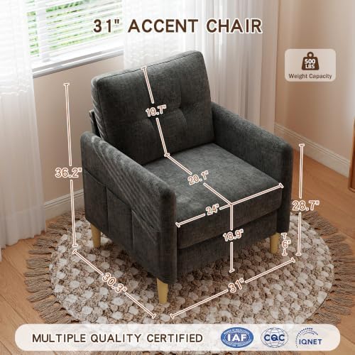 Urhanherry 31" Small Sofa Couch - Image 2
