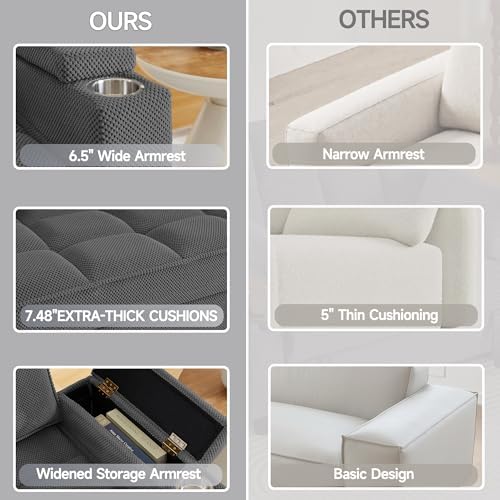 hansones 61" Loveseat Sofa - Image 6