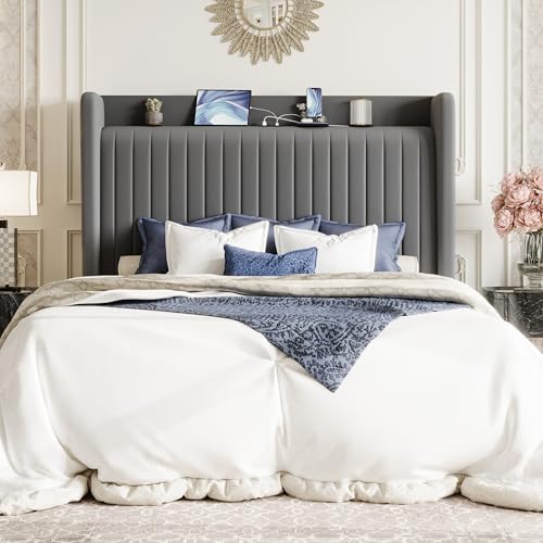 SHA CERLIN Queen Size Velvet Bed Frame - Image 3