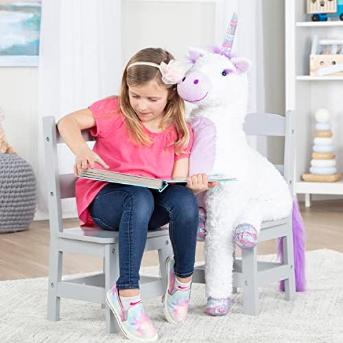 Melissa & Doug Wooden Chairs, Children's Wooden Playroom Furniture - Image 2