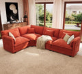 ELUCHANG 114" Oversized V Shaped Modular Sectiona Sofa, Comfy Cloud Couch by ELUCHANG