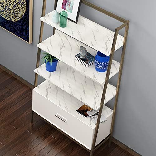 FunStick Thick White Marble Wallpaper Peel and Stick Marble Contact Paper - Image 6