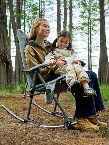 EVER ADVANCED Oversized Rocking Camping Chair, Padded Folding Rocker - Image 2