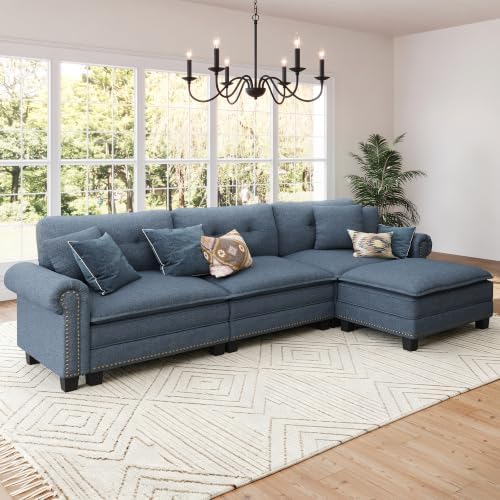 SUNSHINE VALLEY 116" Oversized Modular Sectional Couch L Shaped Living Room by SUNSHINEVALLEY