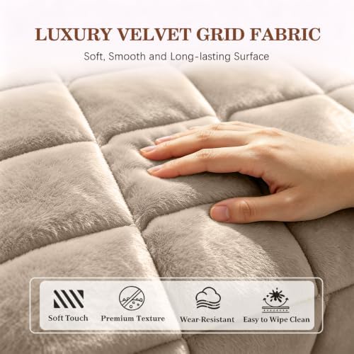 ALIECOM Pet Couch Covers for Sofa Waterproof Plush Dog Sofa Cover Washable - Image 4