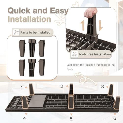 Homall Outdoor Lounge Chairs Set of 2, Quick Assembly & Waterproof Patio Chaise - Image 5