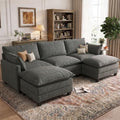 U Shaped Modular Sectional Couch, Comfy Sofa by Unknown