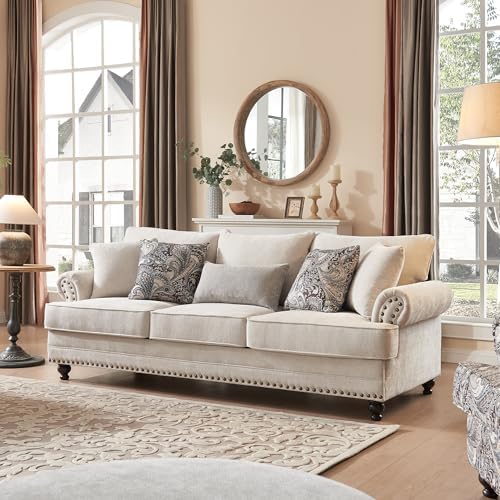 Modern Farmhouse 3-Seat Sofa by FaratiHome