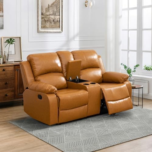 Leather Recliner Sofa Set, Includes 2 Manual Recliner 1 Seat and a 3 Seat Couch - Image 3