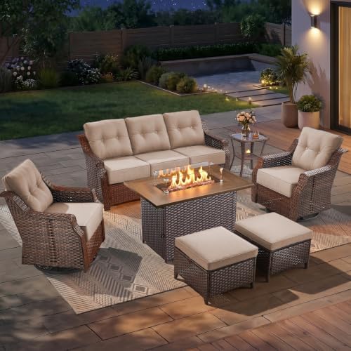 Luxury 7 Piece Patio Furniture Set by JelwalyPatioFurnitureSet