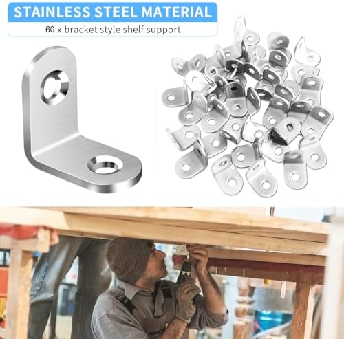 Vicuna R 40PCS L Bracket Corner Brace, Stainless Steel Corner Bracket - Image 4