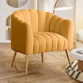 Dewhut Oversized Pumpkin Couch Accent Chair, Modern Comfy Velvet Upholstered by FocusOnQualityFurniture