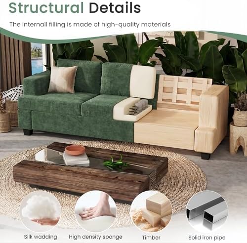 YOUDENOVA 2 Piece Set Comfy Sofa Couch, Loveseat Sofa * 2 - Image 6