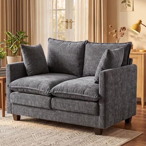 KYJ Loveseat Sofa, Cloud Love Seat Couch 3 Layer Cushion by KYJ