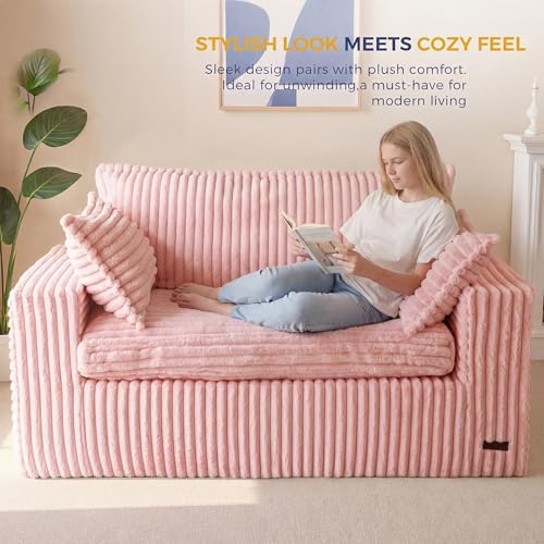 MAXYOYO Boneless Couch, 59-Inch Couch in a Box, Deep Loveseat - Image 3