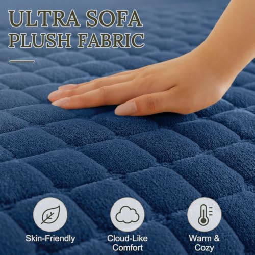 Smiry Velvet Couch Cover for Dogs, Non Slip Soft Sofa Protector for Pets - Image 4