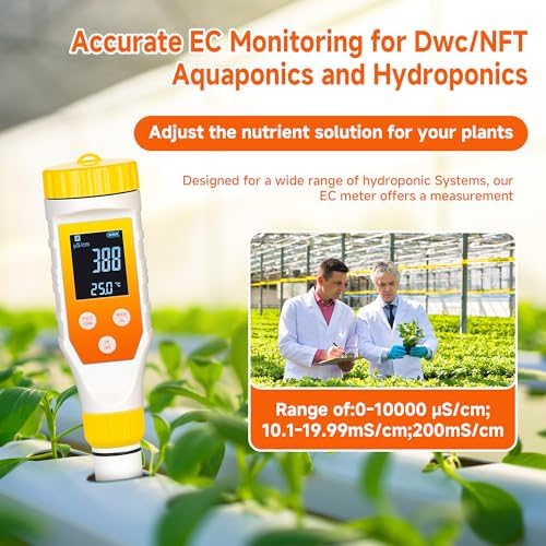 Hydrogen Water Tester, PH Meter 7 in 1 H2/TDS/EC/ORP/Salt/Temp - Image 4