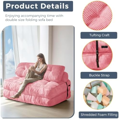 MAXYOYO Folding Sofa Bed, Convertible Chair Bed - Image 5