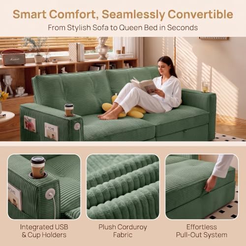 NicBex 73"Convertible sofa Bed, Pull out Couch - Image 3