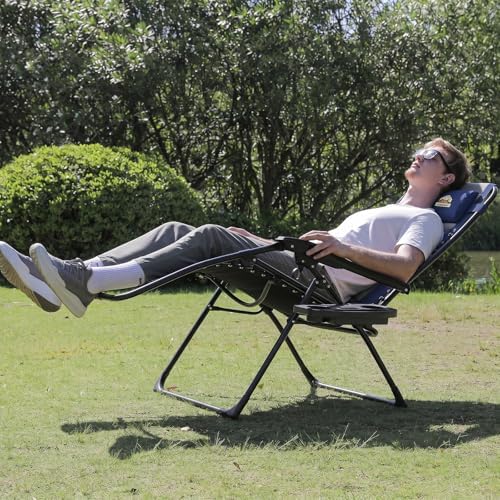 Colegence Oversized Zero Gravity Chairs Set of 2, 400-lb Capacity Recliner - Image 2