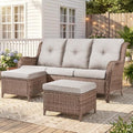 Belord 3-Piece PE Wicker Outdoor Sofa by Belord